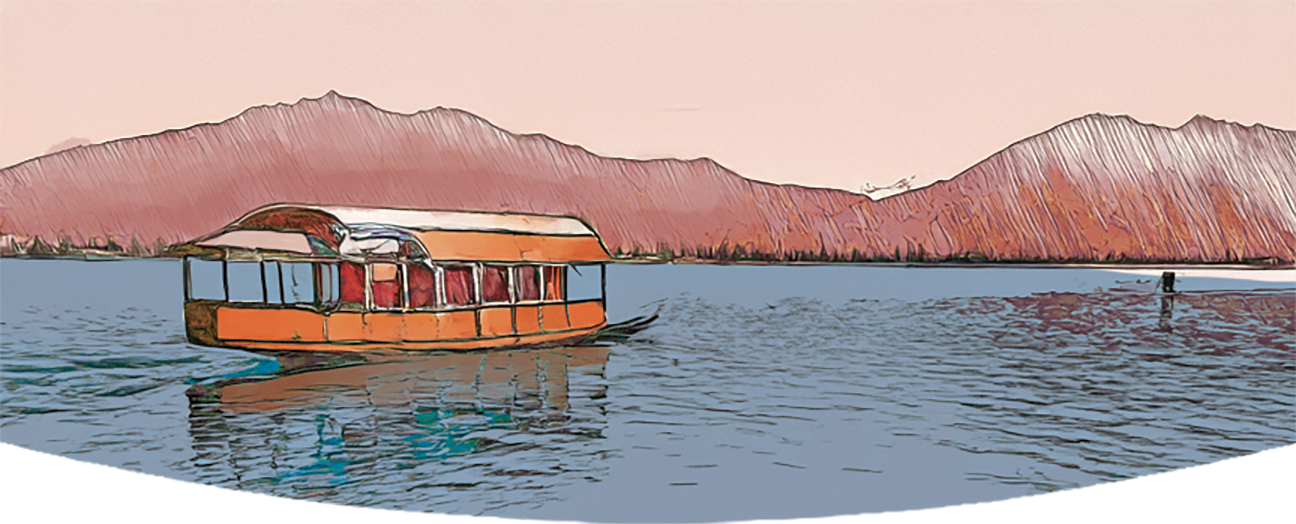 Kashmir Valley Illustration