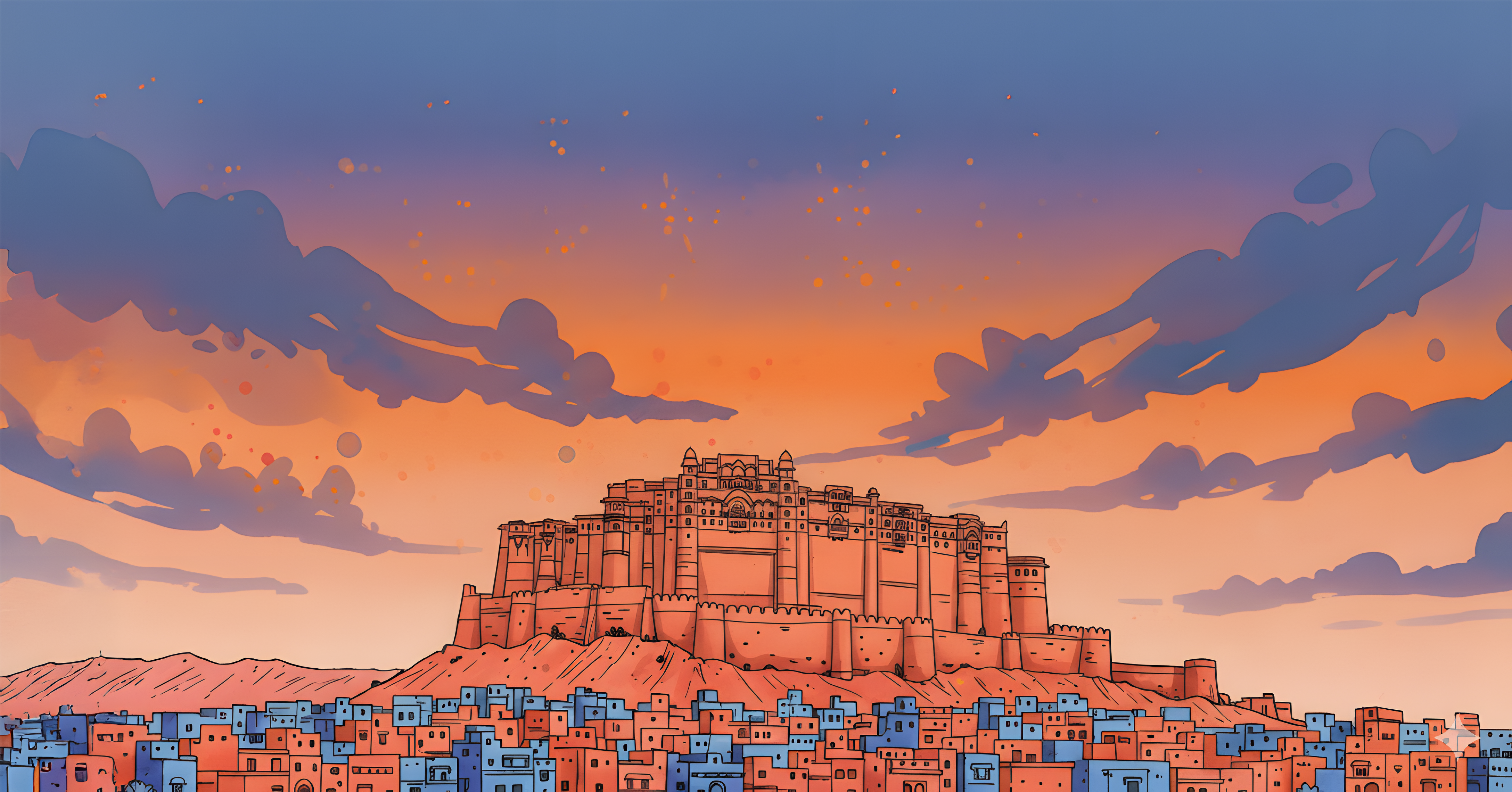 Mathania Chilli Illustration